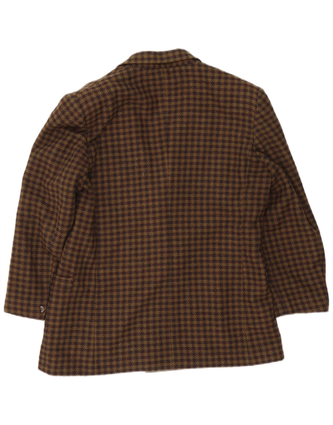 Vintage γυναικείο σακάκι με διπλό στήθος UK 16 Large Brown Check