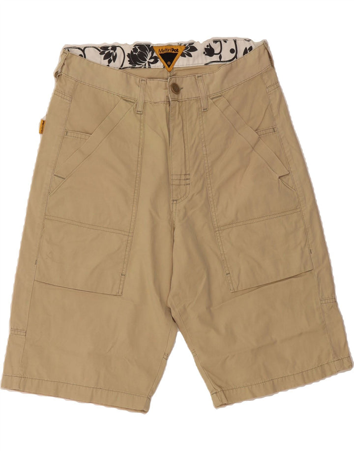 MELTIN' POT Mens Chino Shorts W30 Medium Beige Cotton Vintage Meltin' Pot and Second-Hand Meltin' Pot from Messina Hembry 