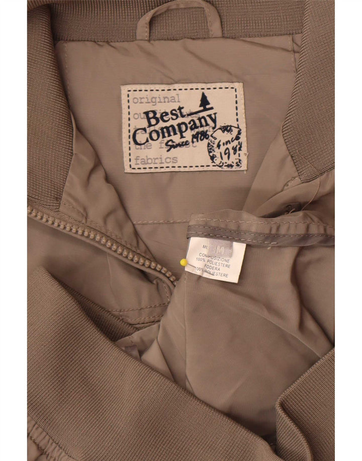 Jaqueta bomber masculina Best Company UK 38 poliéster cinza médio