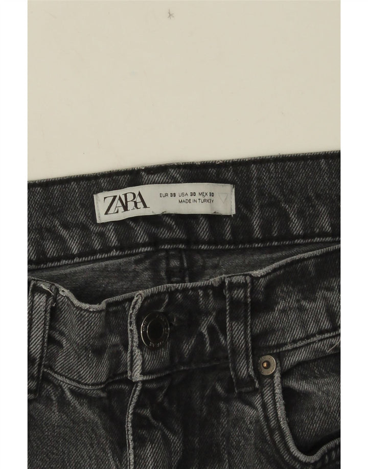 Zara Mens Straight Jeans EU 38 Small W30 L32 Grey