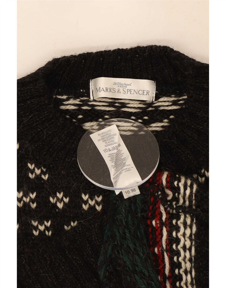 Marks & Spencer Herren St. Michael Pullover mit Rundhalsausschnitt XL Schwarz