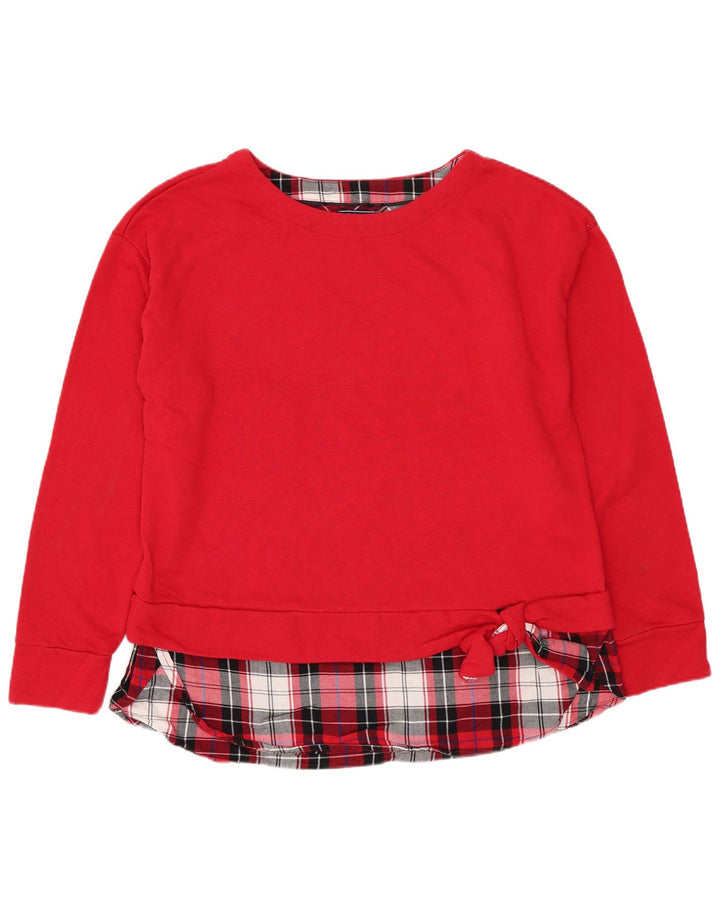 Damska bluza IZOD Bluza UK 14 Średnia czerwona bawełna