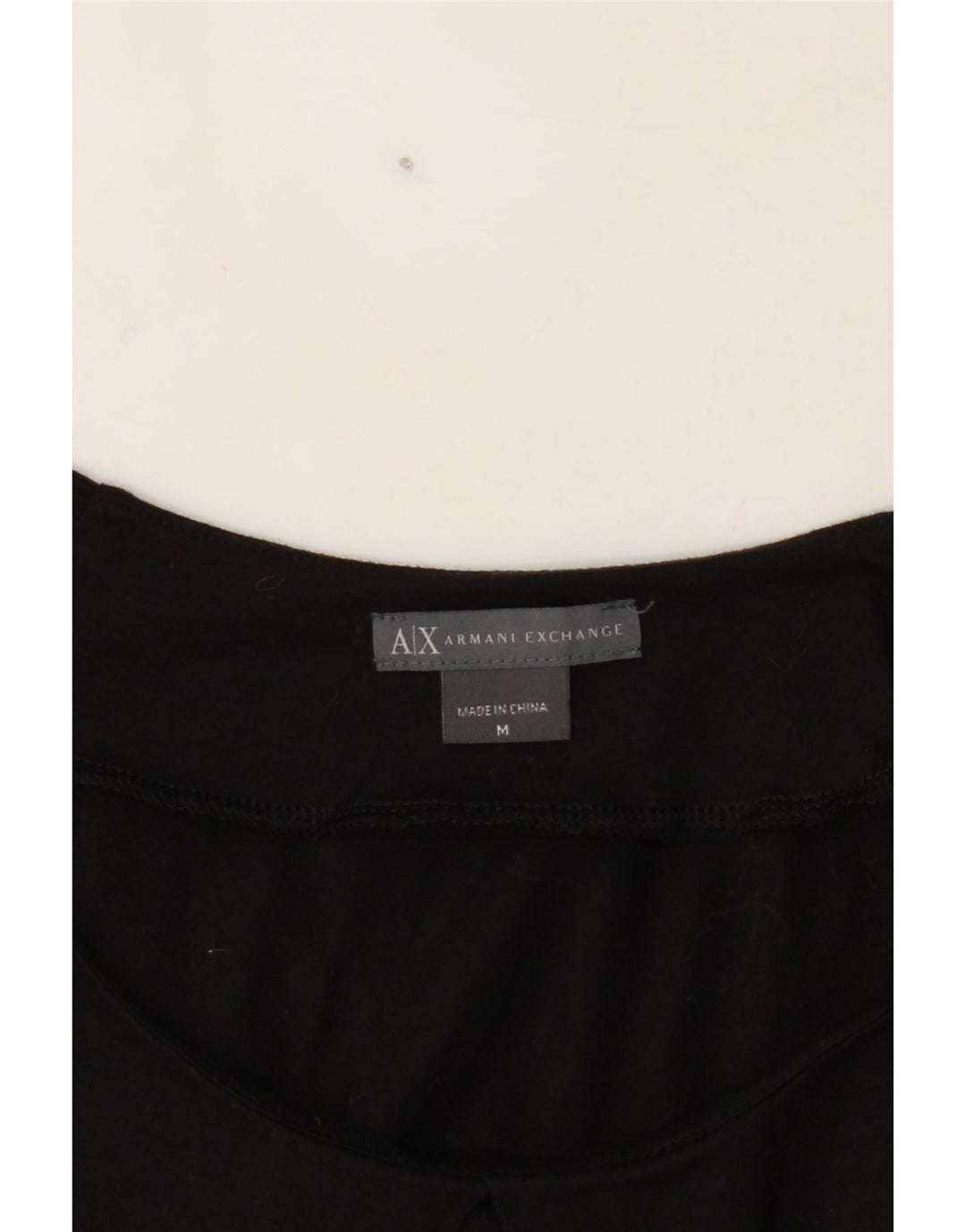 ARMANI EXCHANGE Womens Blouse Top UK 12 Medium Black Vintage Armani Exchange and Second-Hand Armani Exchange from Messina Hembry 