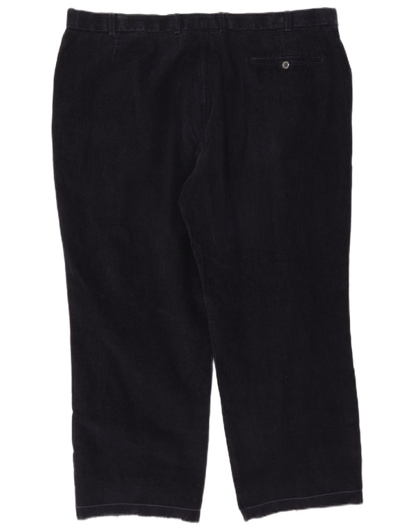 Pantaloni drepti pentru bărbați Marks & Spencer, din velur, W42 L27, bumbac bleumarin