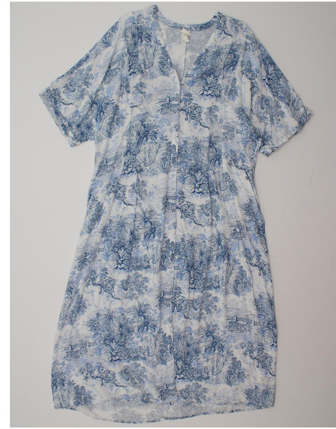 H&M Womens Maxi Dress US 6 Medium Blue Floral Viscose Vintage H&M and Second-Hand H&M from Messina Hembry 