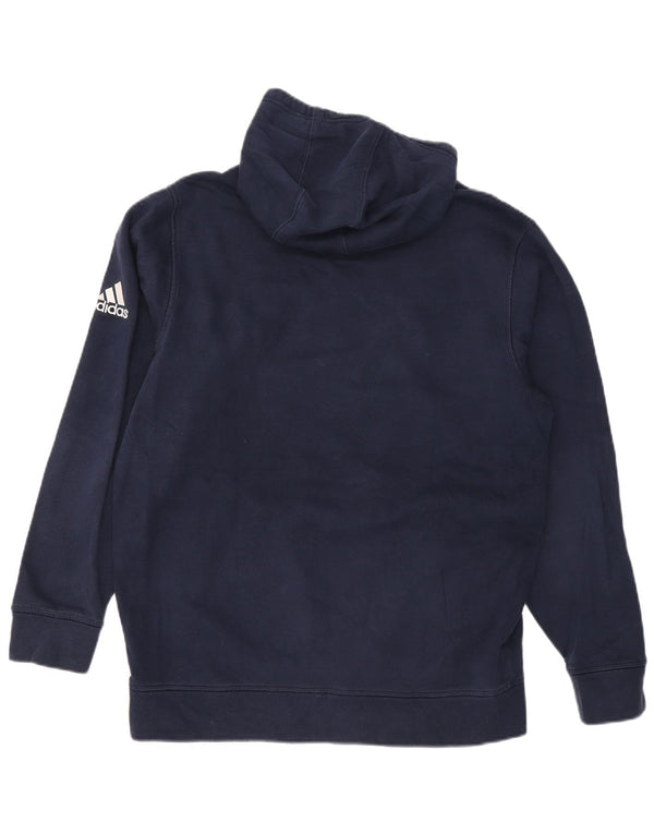 Adidas Mens Boost Volleyball Graphic Sudadera con capucha Jumper Grande Azul Marino Algodón