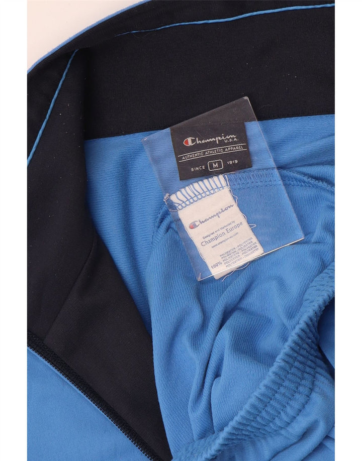 Champion Mens Tracksuit Top Jacket Medium Blue Polyester