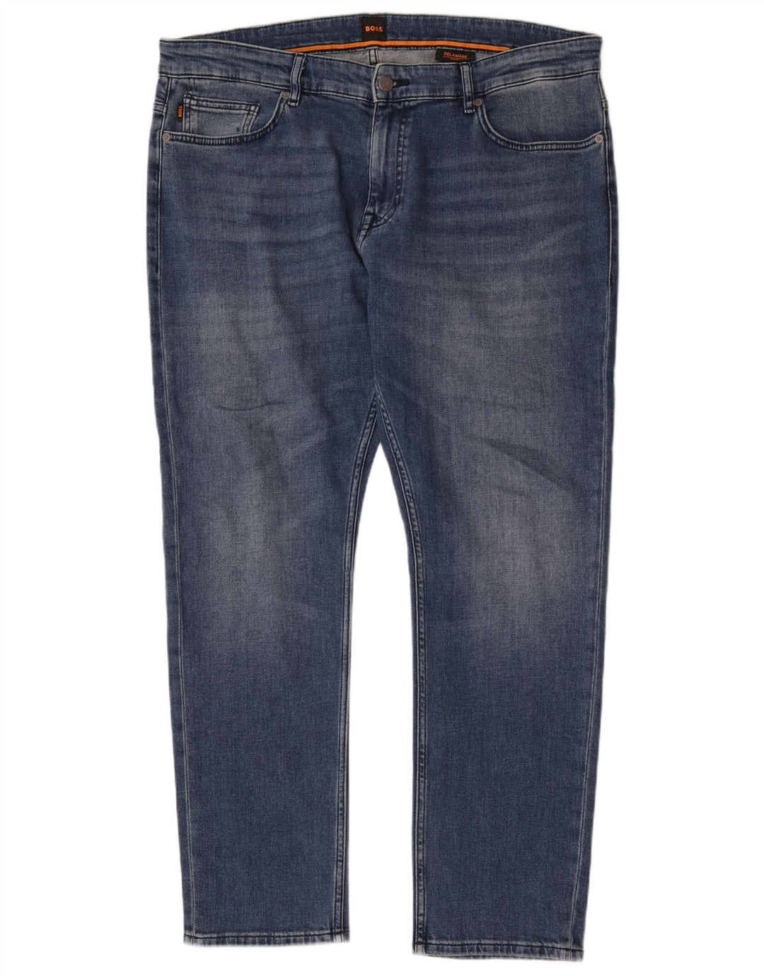 Hugo Boss Mens Delaware Slim Jeans W38 L32 Blue Cotton