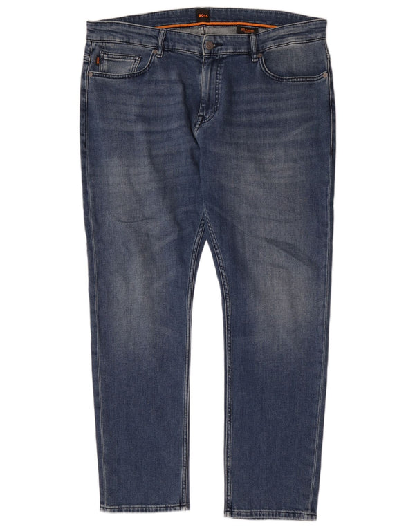 Hugo Boss Mens Delaware Slim Jeans W38 L32 Blue Cotton