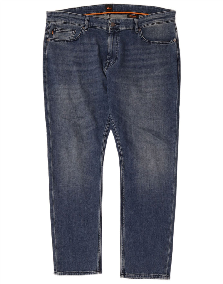 Hugo Boss Mens Delaware Slim Jeans W38 L32 Blue Cotton
