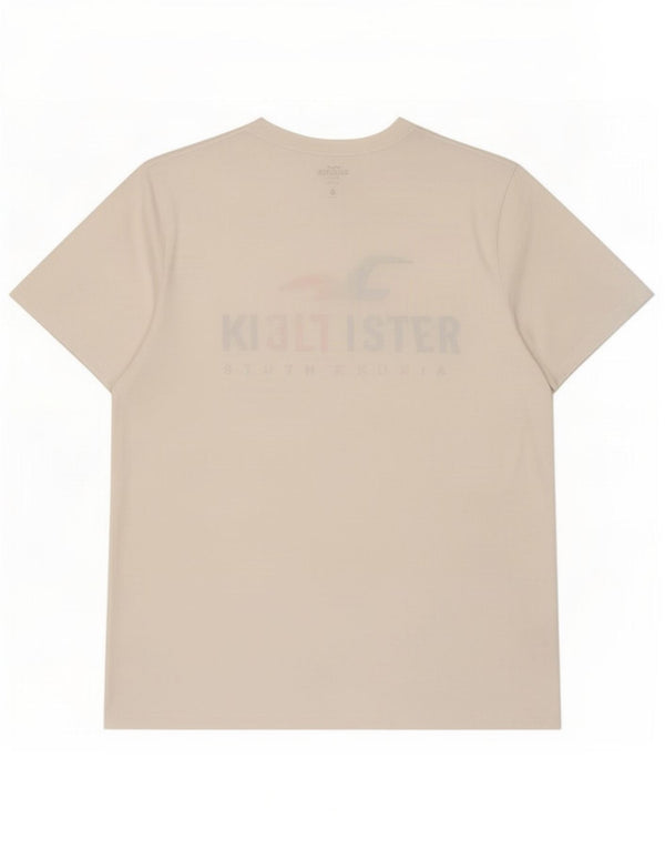 Hollister Mens Graphic T-Shirt Top XL White Cotton