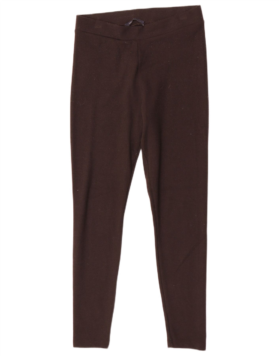 Marks & Spencer Womens Regular Leggings UK 12 Medium Brown Polyester