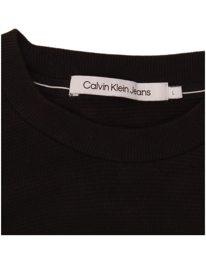 Calvin Klein Jeans muška majica dugih rukava velika smeđa