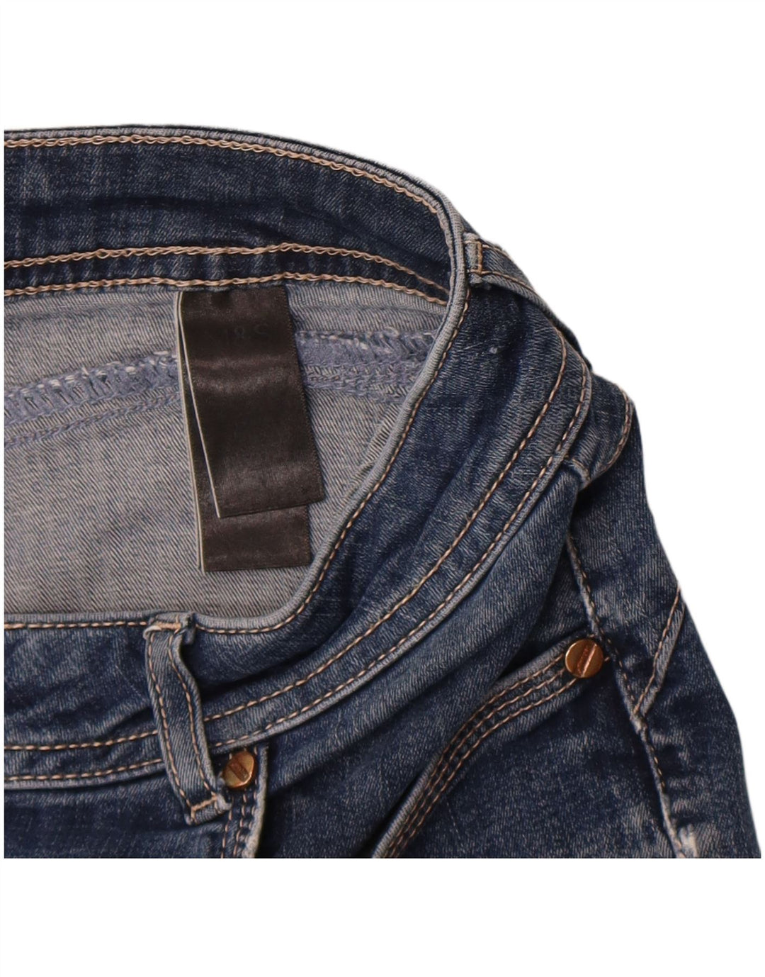 Marks & Spencer Womens Slim Jeans W32 L30 Blue Cotton