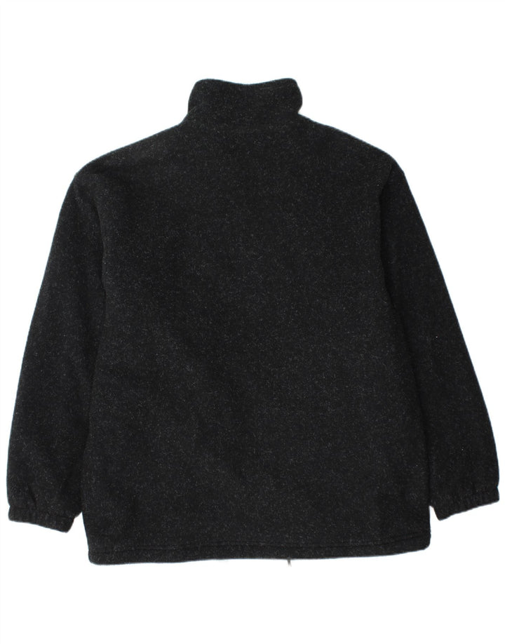 Giacca in pile da uomo dal taglio ampio CRANE UK 36 Small Poliestere chiazzato nero