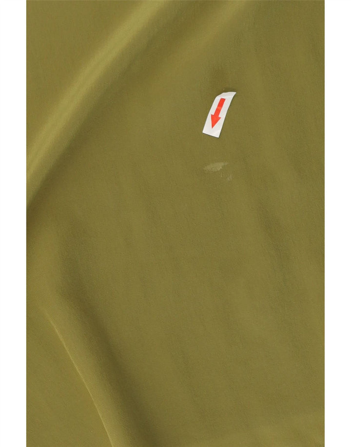 Vintage Womens Sleeveless Blouse Top UK 16 Large Khaki
