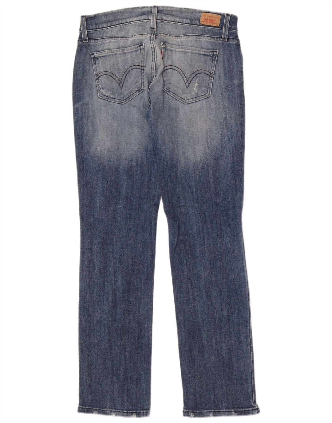 Levi's Dame 524 Super Low Straight Jeans US 9 Medium W30 L30 Blå Bomuld