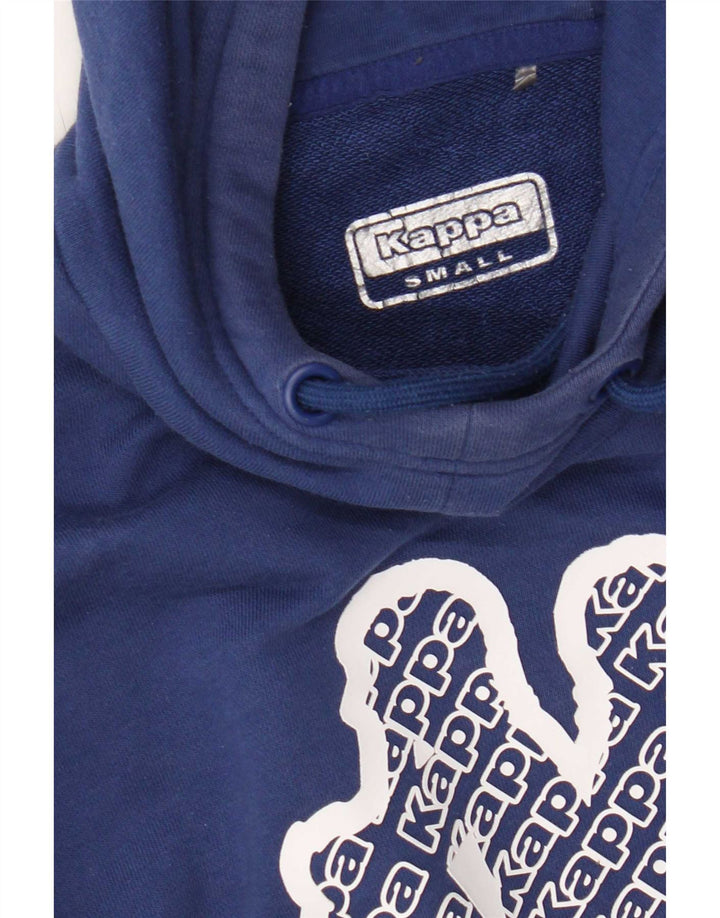 Kappa Mens Graphic Hoodie Jumper Small Blue Colourblock