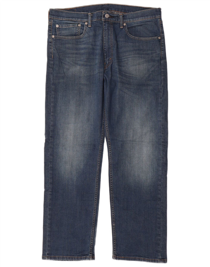 LEVI'S Herren 505 Straight Jeans W36 L30 Blaue Baumwolle