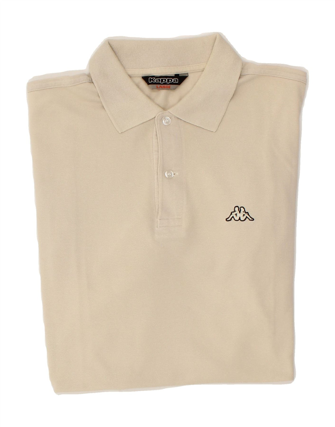 KAPPA Mens Polo Shirt Large Beige Cotton Vintage Kappa and Second-Hand Kappa from Messina Hembry 