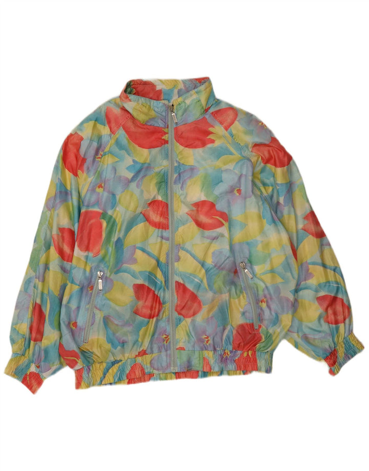 Perry Chaqueta De Chándal Extragrande Para Mujer IT 44 Medium Blue Floral