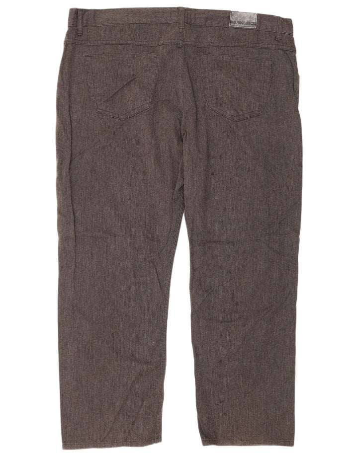 Marks & Spencer Mens Autograph Casual Trousers W44 L29 Brown Herringbone