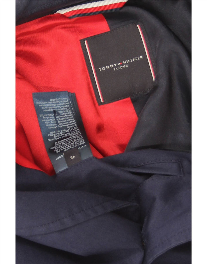 Tommy Hilfiger muški krojeni kaput IT 48 Srednje tamnoplavi pamuk