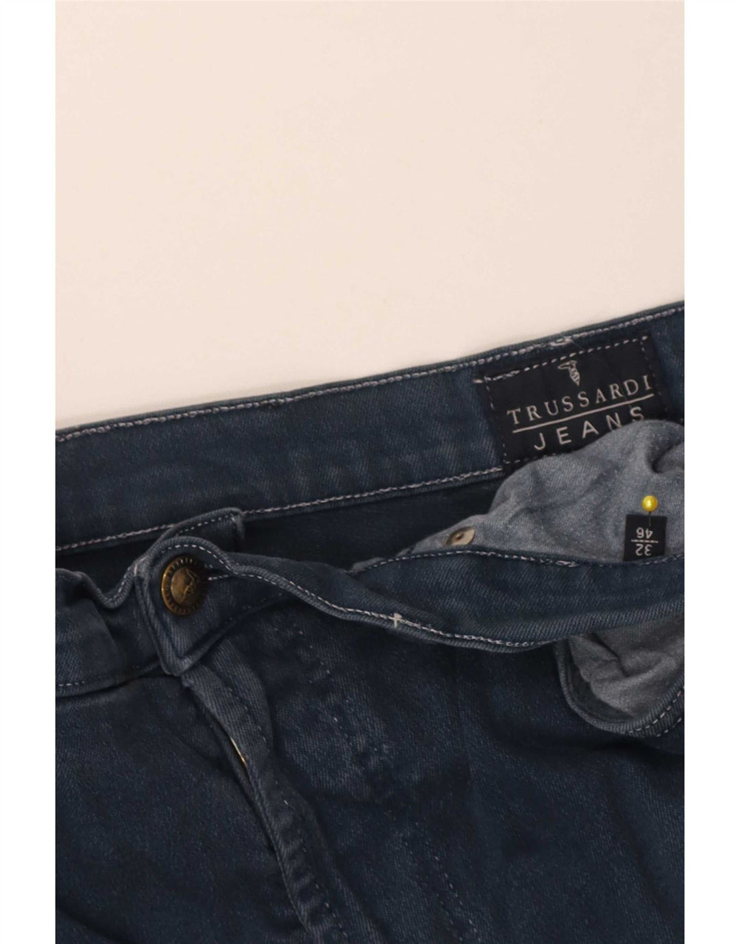 Trussardi Womens Tapered Jeans IT 46 Large W32 L28 Blue