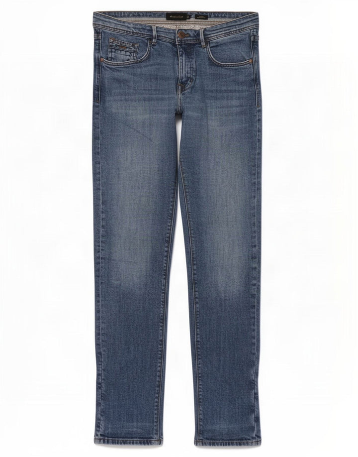 Jeans slim da uomo Massimo Dutti EU 40 medio W31 L32 blu