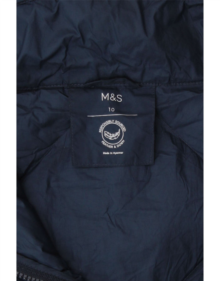 Marks & Spencer Chaqueta acolchada extragrande para mujer UK 10 Small Azul marino
