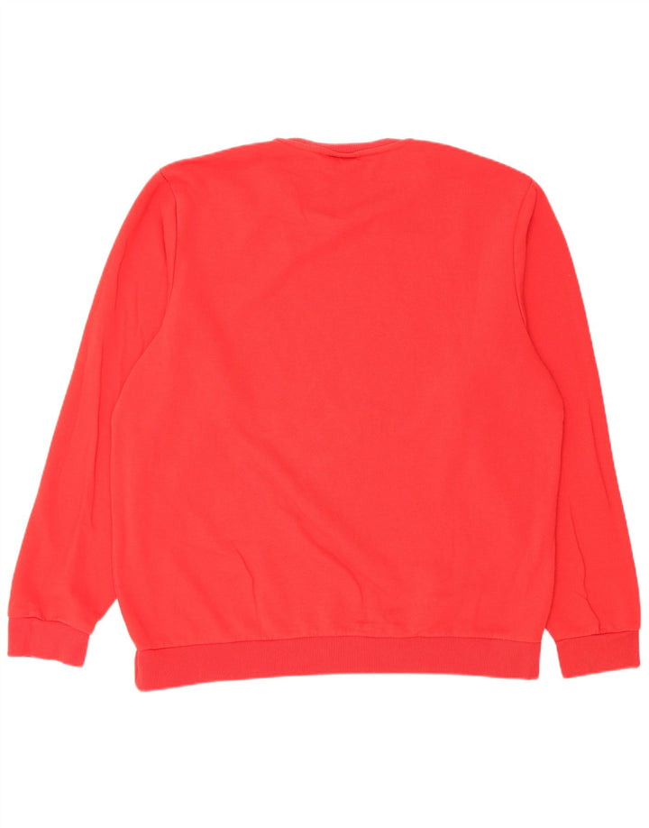 Adidas Mens Graphic Sweatshirt Jumper XL Red Cotton