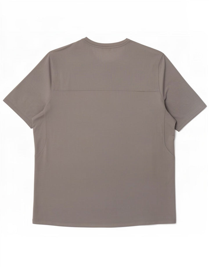 T-shirt Reebok da uomo Top Large in poliestere grigio