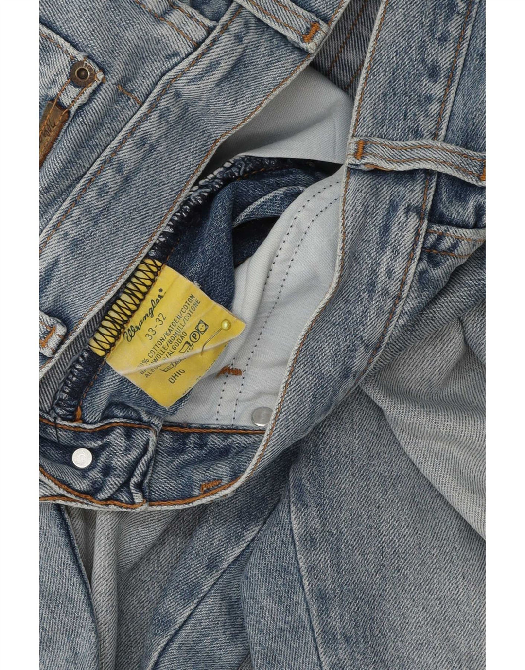 Wrangler Mens Ohio Straight Jeans W33 L29 Blue Cotton