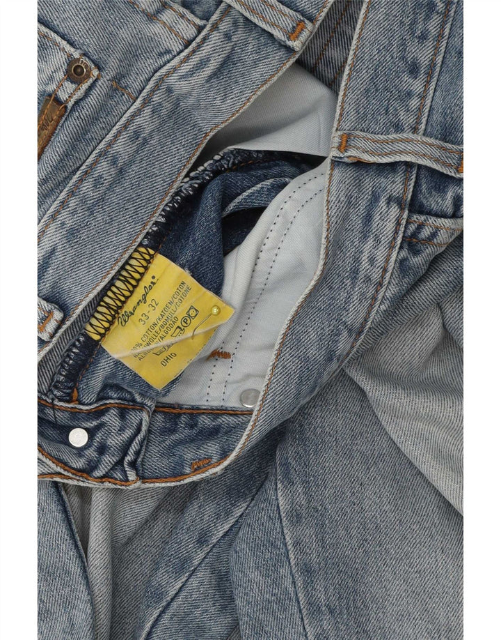Wrangler Mens Ohio Straight Jeans W33 L29 Blue Cotton