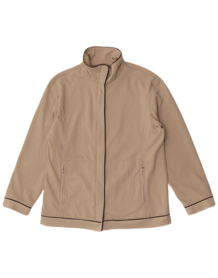 Lotto Damen-Trainingsanzug-Oberteil, übergroß, Jacke, Gr. 10, Größe S, Beige