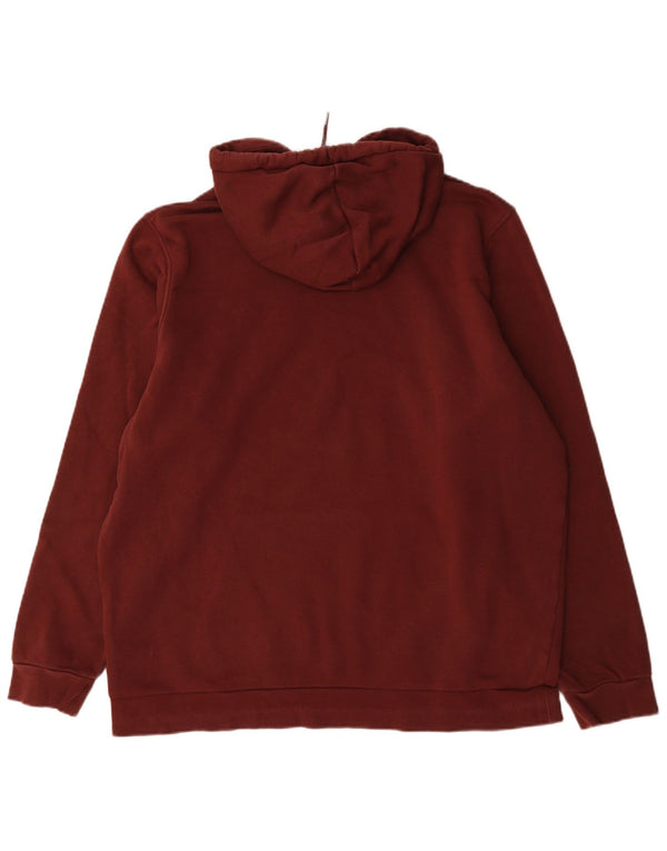 Under Armour Mens Hoodie Jumper XL Burgundy Cotton