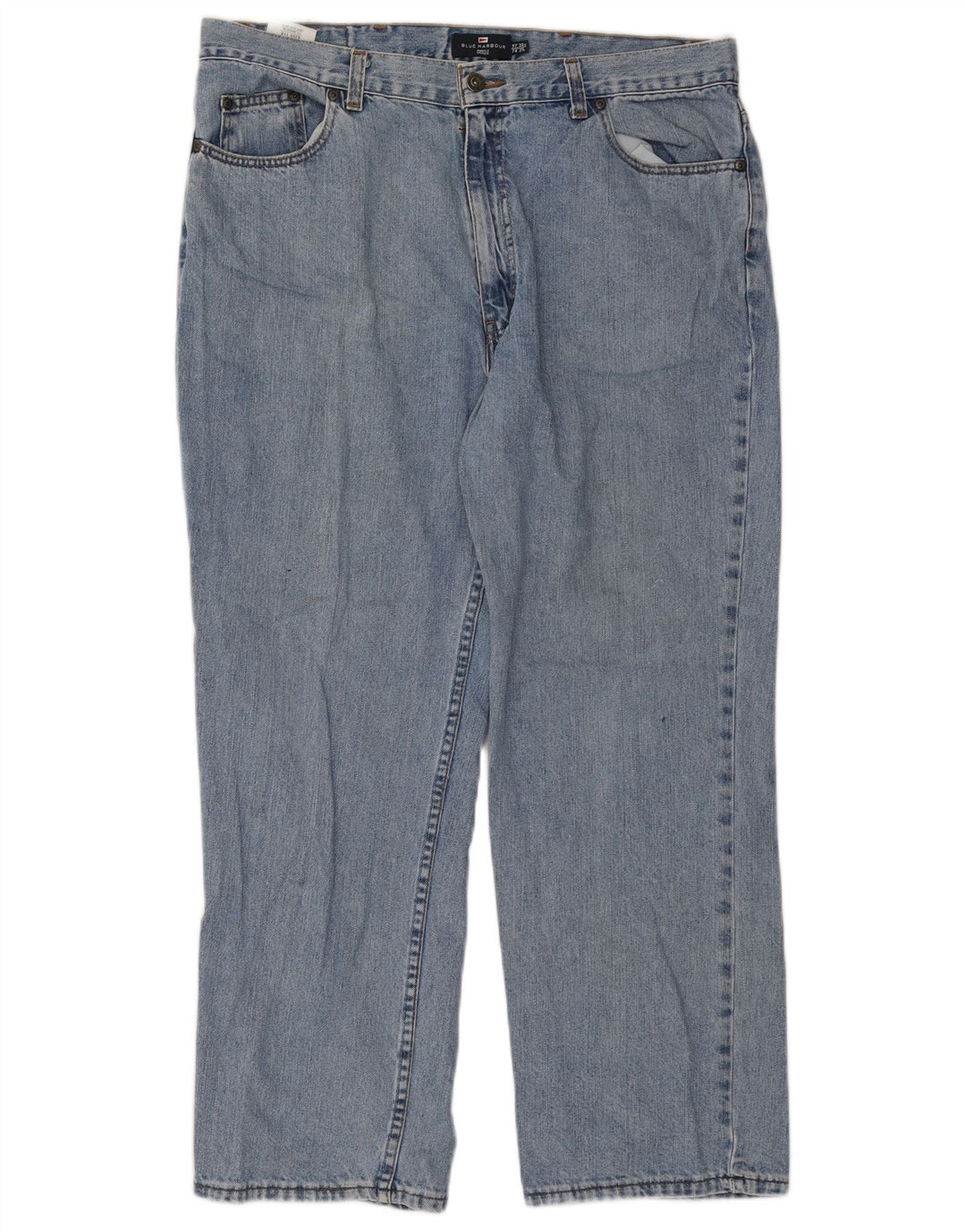 Мужские прямые джинсы Marks & Spencer W38 L29 синие, хлопок