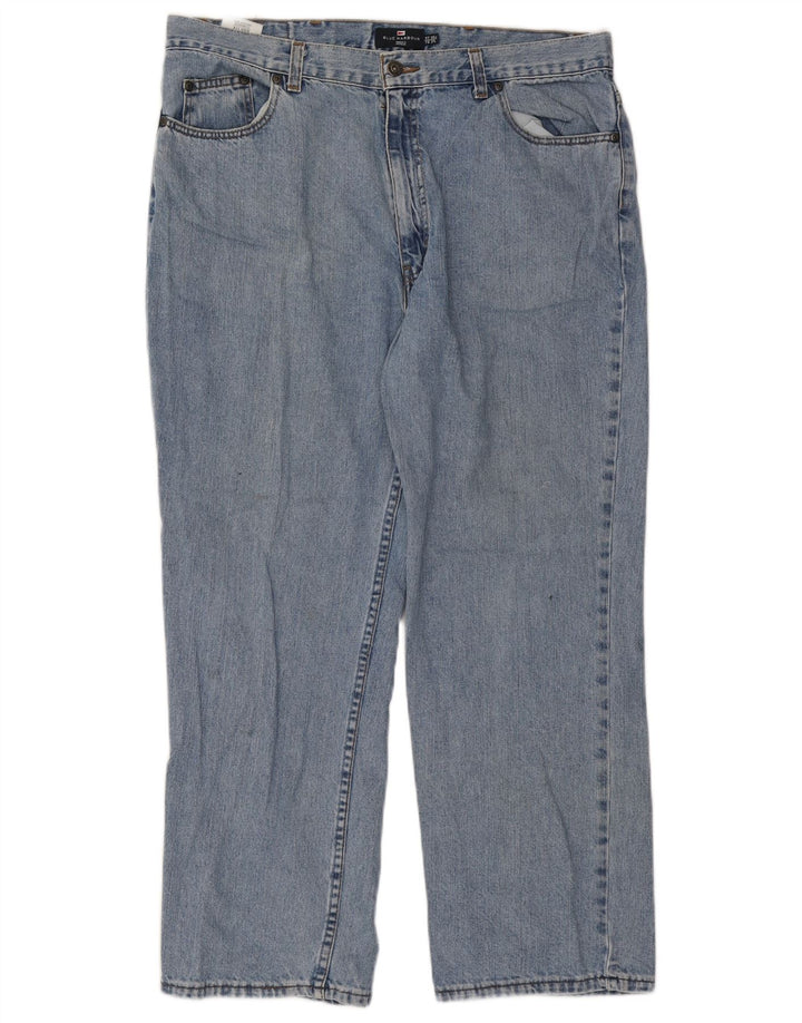 Мужские прямые джинсы Marks & Spencer W38 L29 синие, хлопок