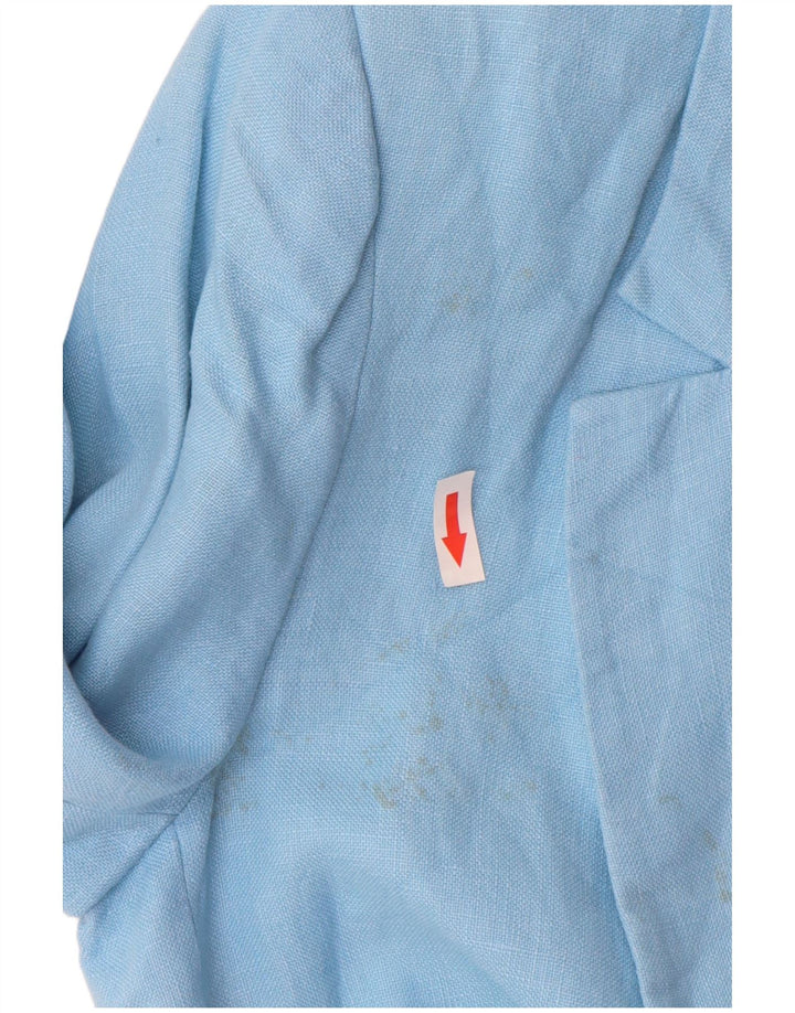 Zara Womens Open Blazer Jacket UK 18 XL Blå