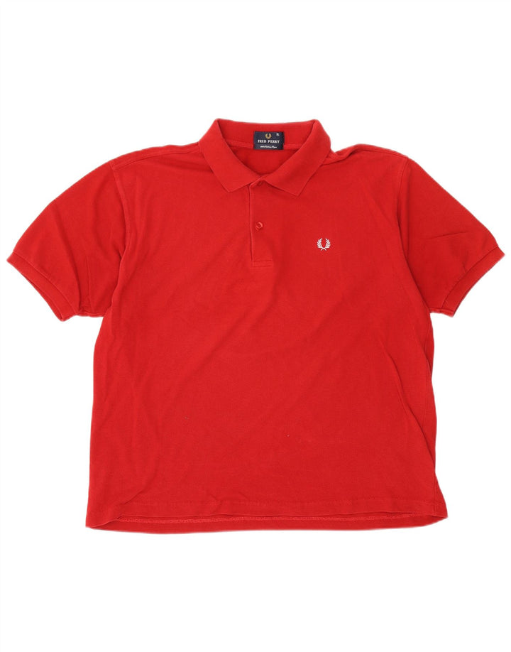 Męska koszulka polo Fred Perry XL, czerwona, bawełniana
