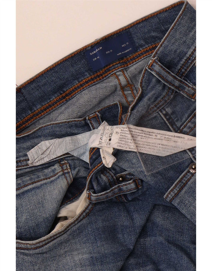Zara Mens Slim Jeans EU 40 Medium W31 L32 Blue Cotton