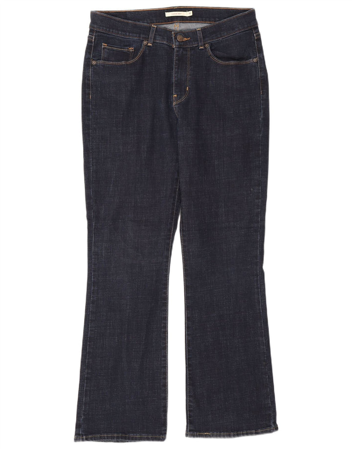 LEVI'S Womens Classic Bootcut Jeans US 10 Large W30 L30 Navy Blue Cotton