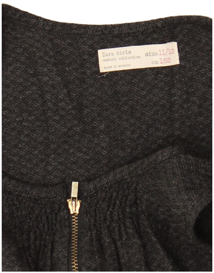 Zara Girls Sleeveless Playsuit 11-12 Years Black