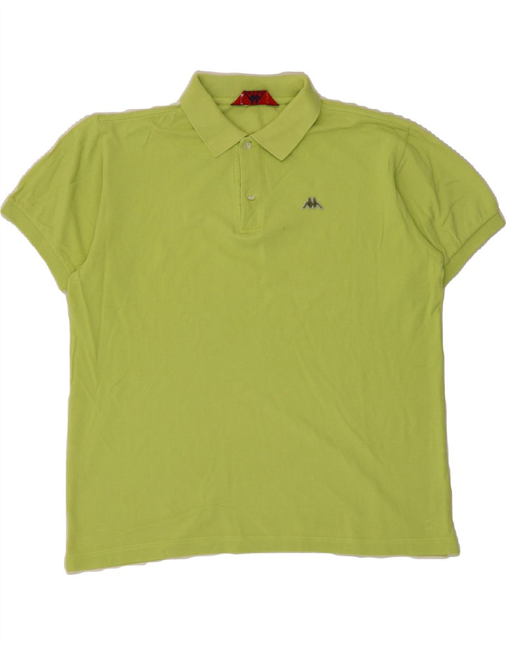 KAPPA Mens Polo Shirt Medium Green Cotton Vintage Kappa and Second-Hand Kappa from Messina Hembry 