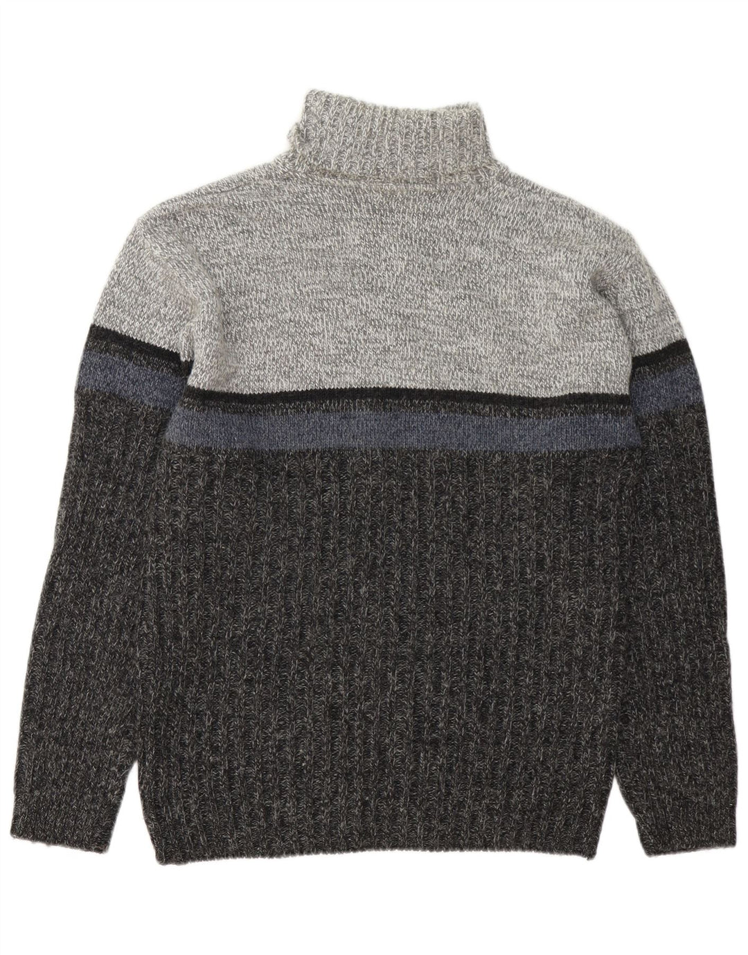 C&A Herre Canda rullehals sweater Stor grå farveblok
