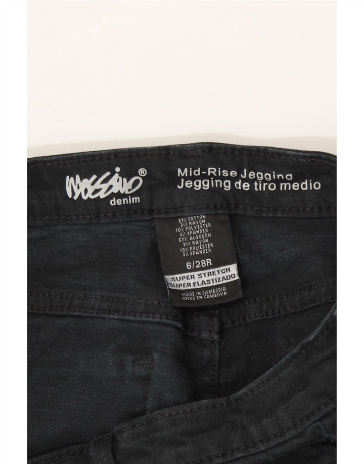 MOSSIMO Womens Mid Rise Jegging Jeans US 6 Medium W30 L28 Black Cotton Vintage Mossimo and Second-Hand Mossimo from Messina Hembry 