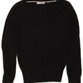 Marks & Spencer Womens Crop V-hals sweater UK 12 Medium Black