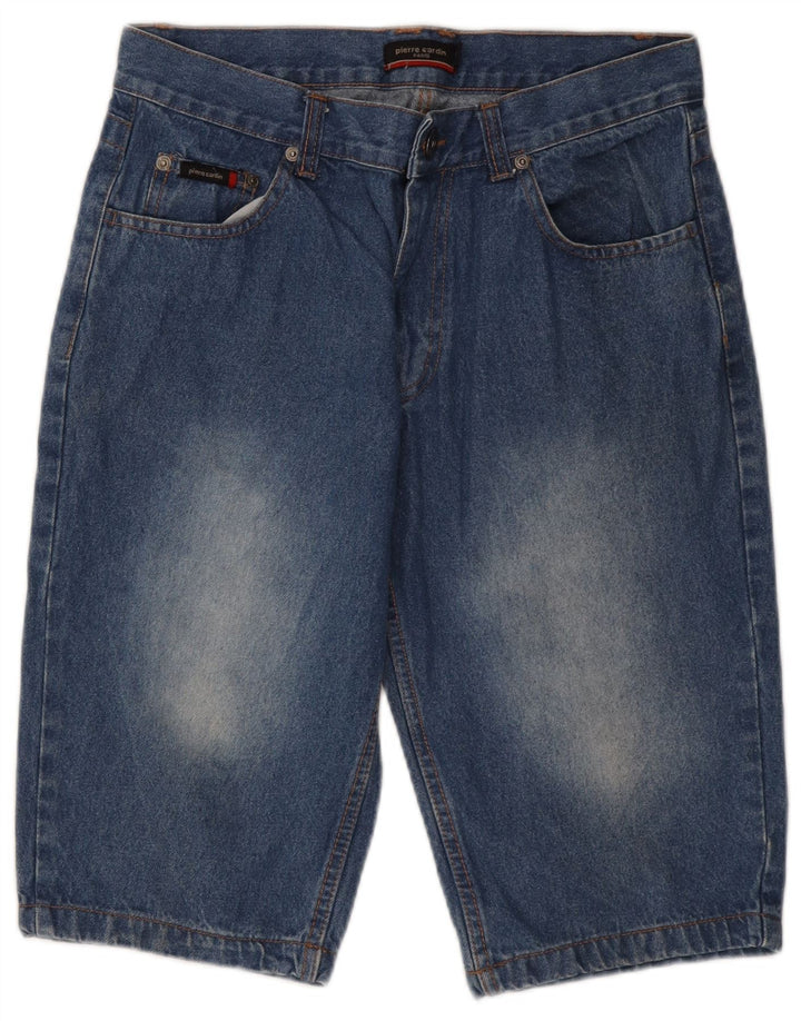 Pierre Cardin Mens Denim Shorts Small W28  Blue Cotton