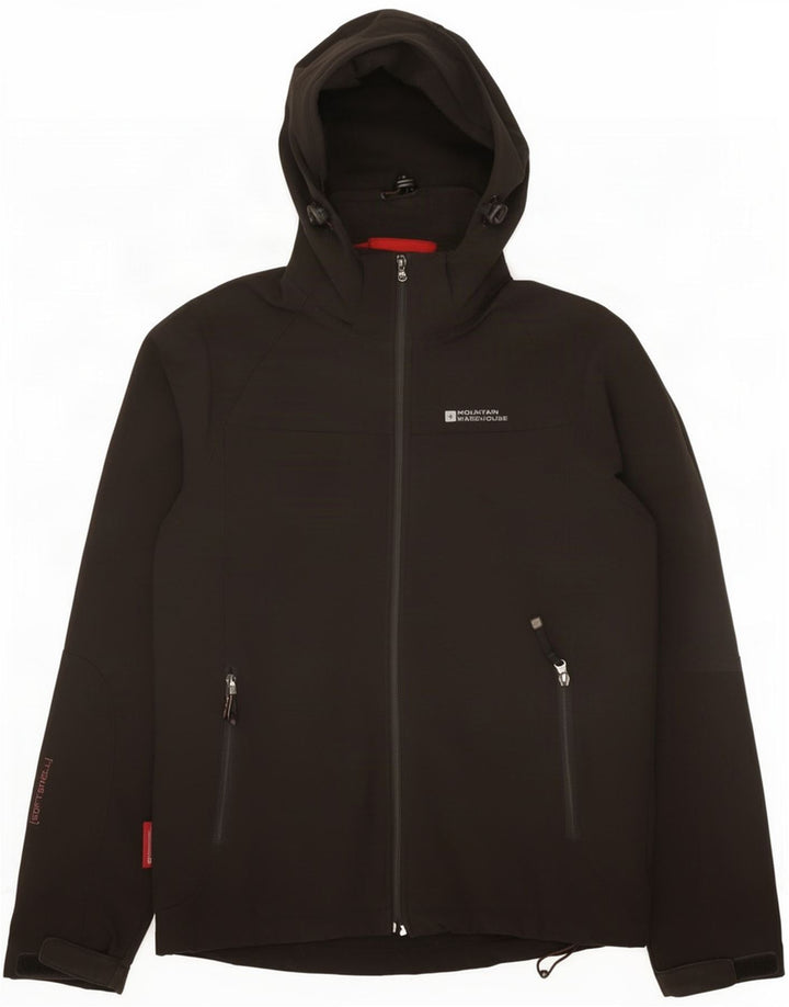 Giacca a vento con cappuccio da uomo Mountain Warehouse UK 36 Small Nera