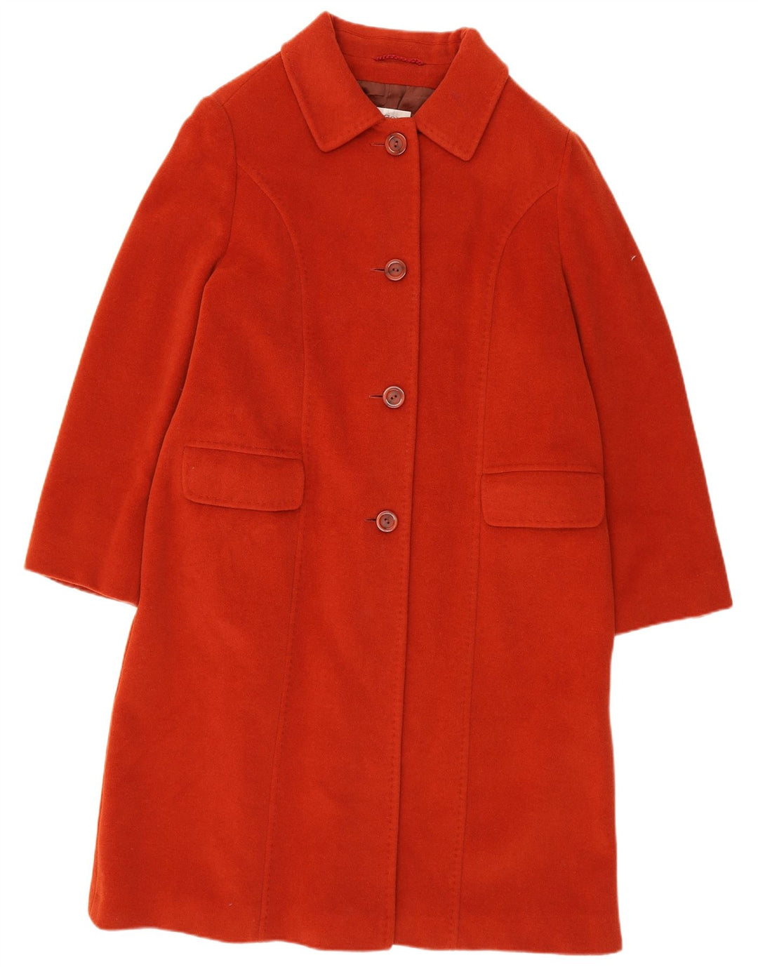 Marcona Womens Overcoat UK 20 2XL Red Virgin Wool